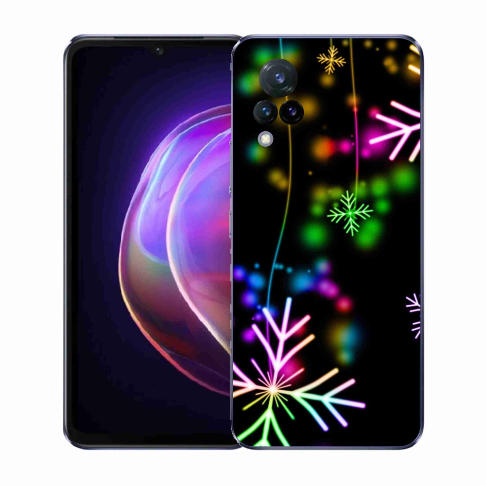 Gelový kryt mmCase na Vivo V21 4G/5G - barevné vločky