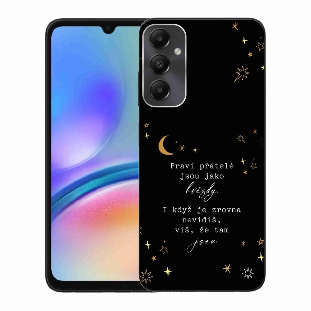 Gelový kryt mmCase na Samsung Galaxy A05s - citát 6 černé pozadí