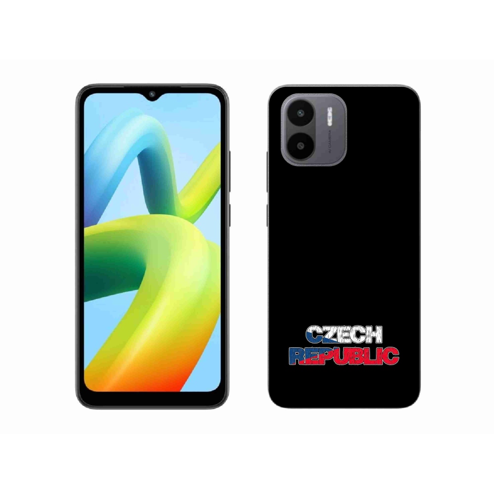 Gelový kryt mmCase na Xiaomi Redmi A1 - Czech Republic černé pozadí