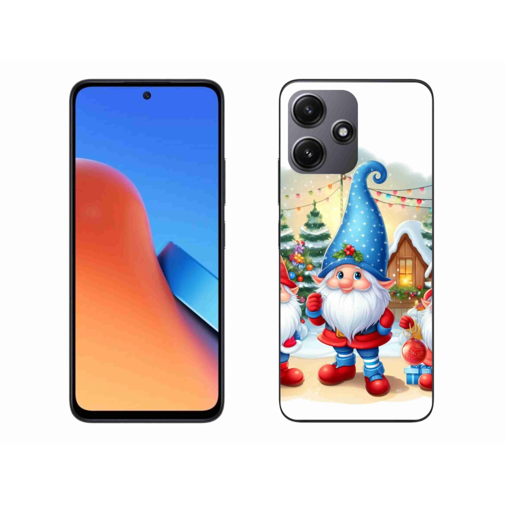 Gelový kryt mmCase na Xiaomi Redmi 12 5G - vánoční skřítci