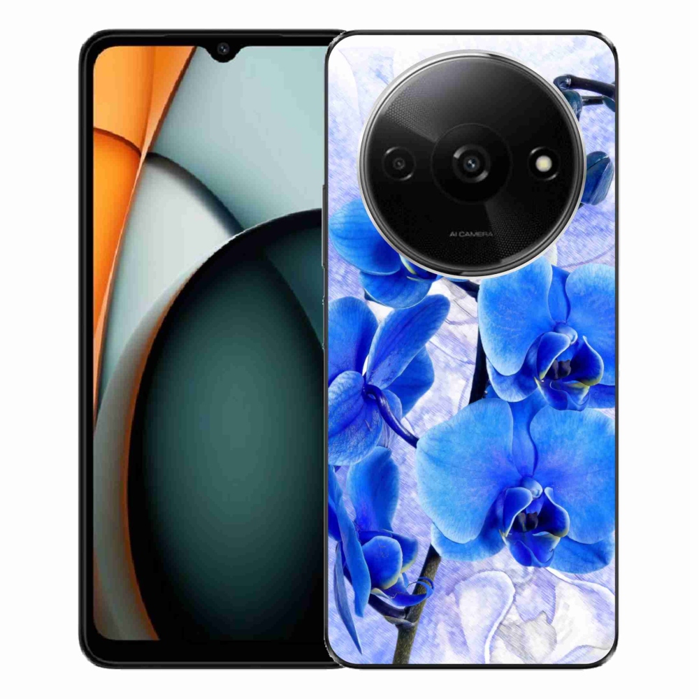 Gelový kryt mmCase na Xiaomi Redmi A3 - modré květy