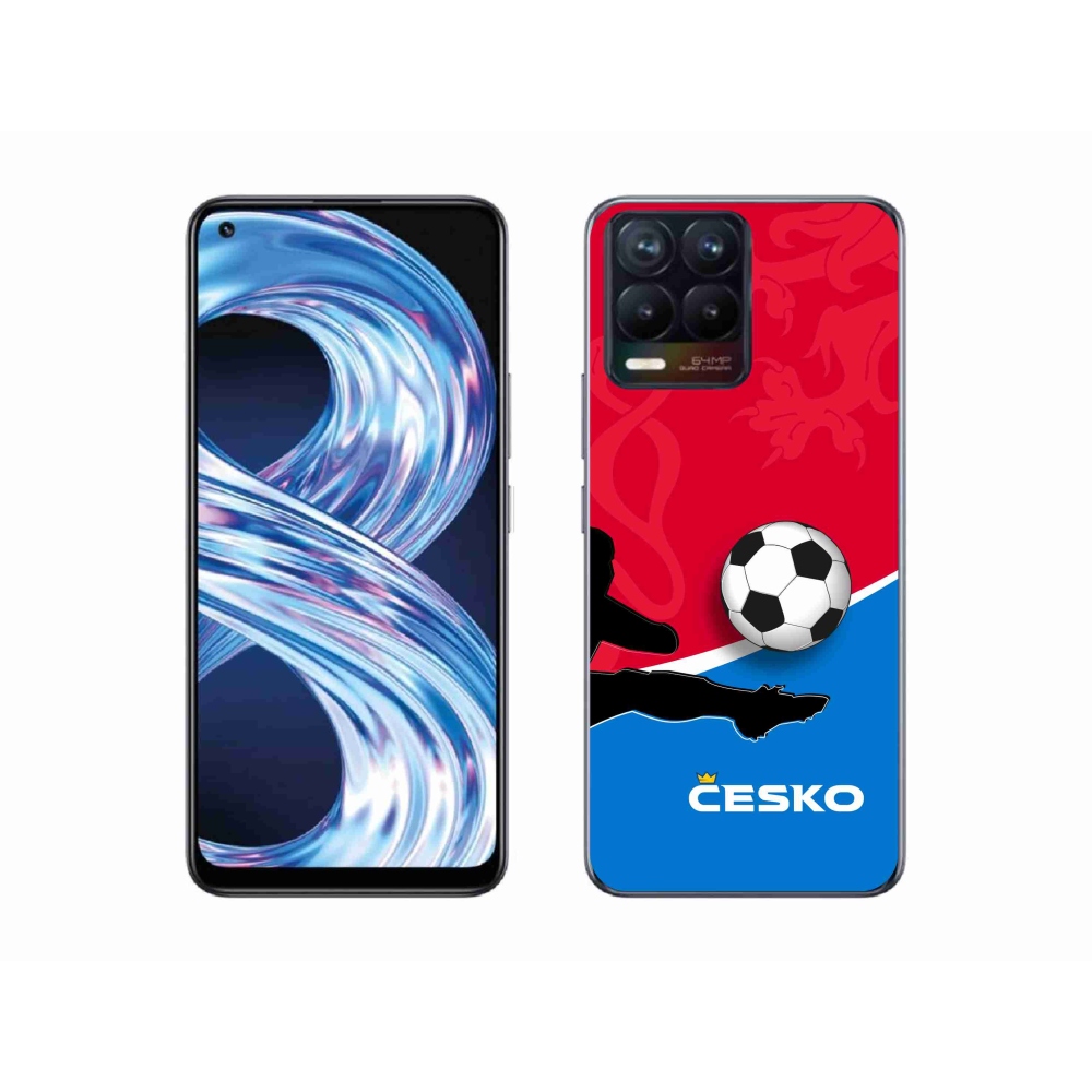 Gelový kryt mmCase na Realme 8 4G - fotbal Česko 2