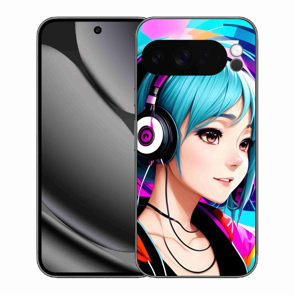 Gelový kryt mmCase na Google Pixel 10 Pro XL - dívka se sluchátky