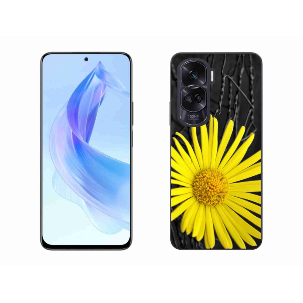 Gelový kryt mmCase na Honor 90 Lite - žlutá květina