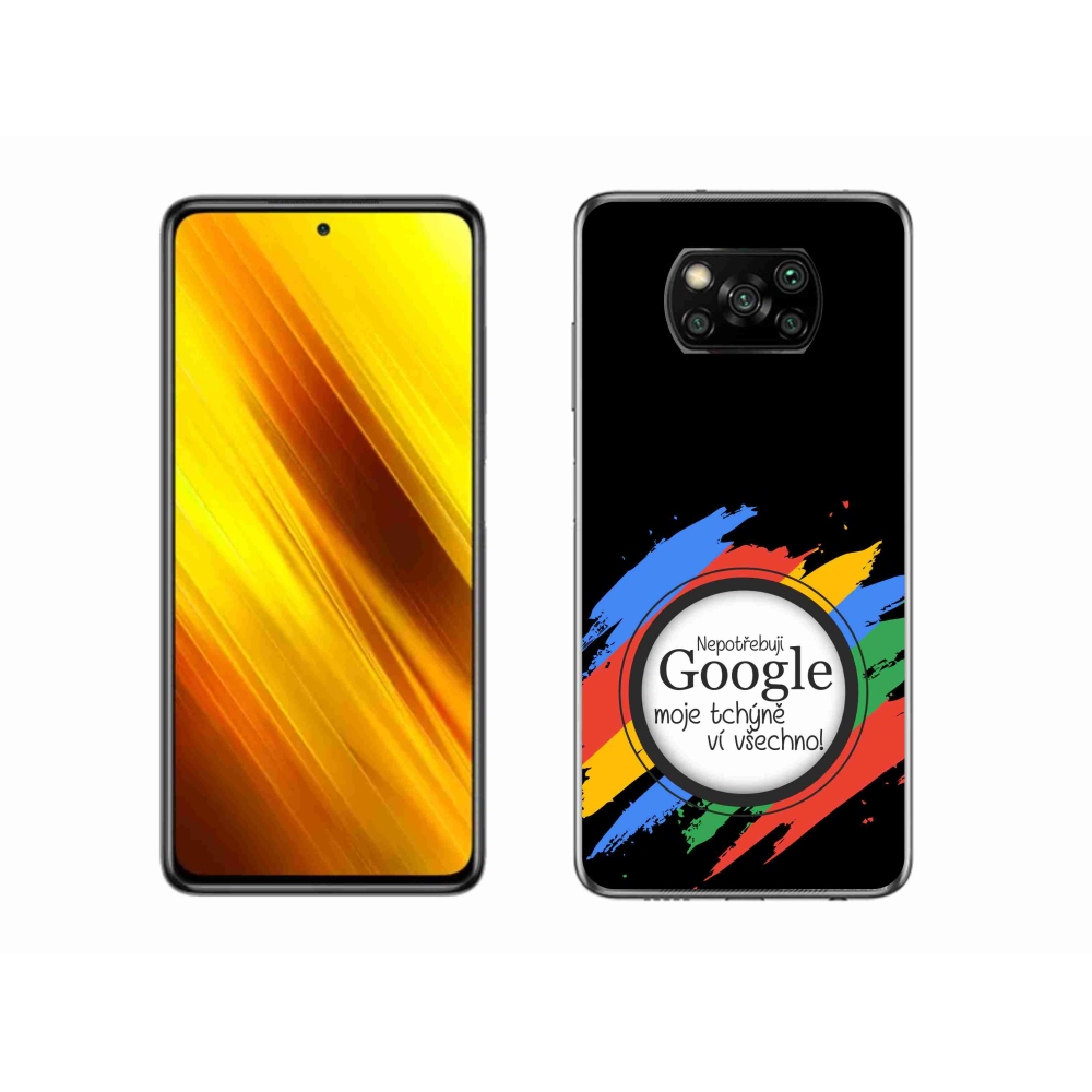 Gelový kryt mmCase na Xiaomi Poco X3 Pro - tchýně ví všechno černé pozadí