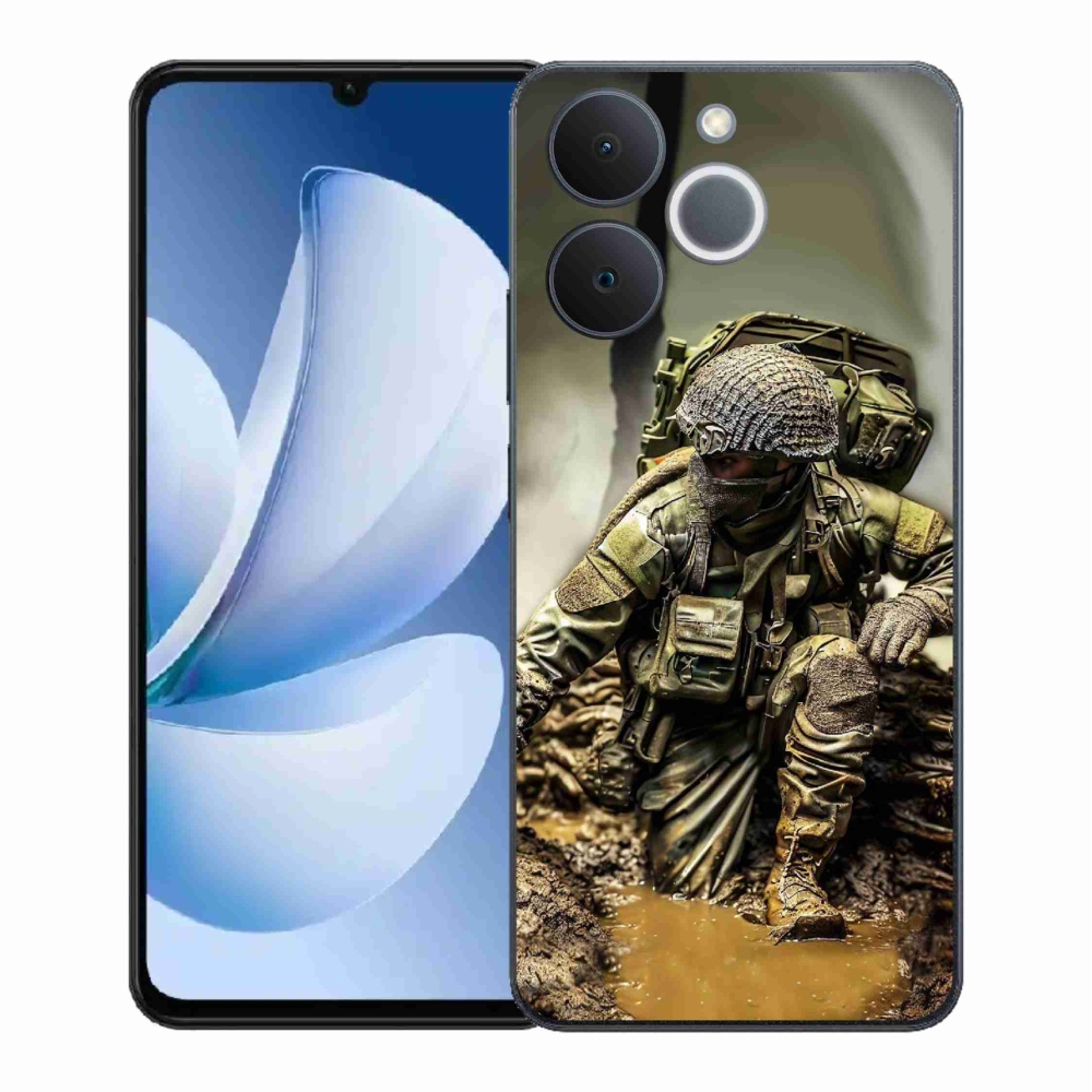 Gelový kryt mmCase na Realme Note 70T - voják