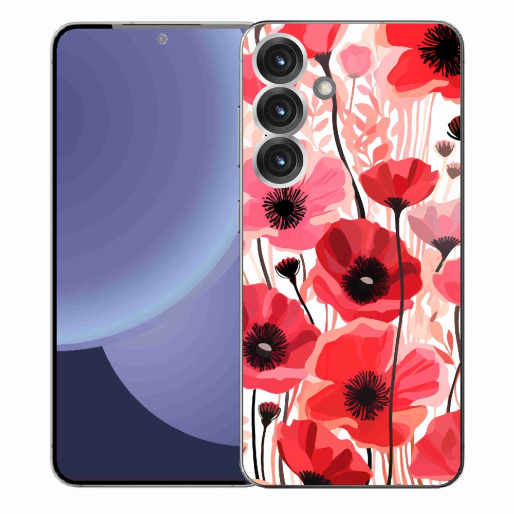 Gelový kryt mmCase na Samsung Galaxy S25+ - vlčí mák 1
