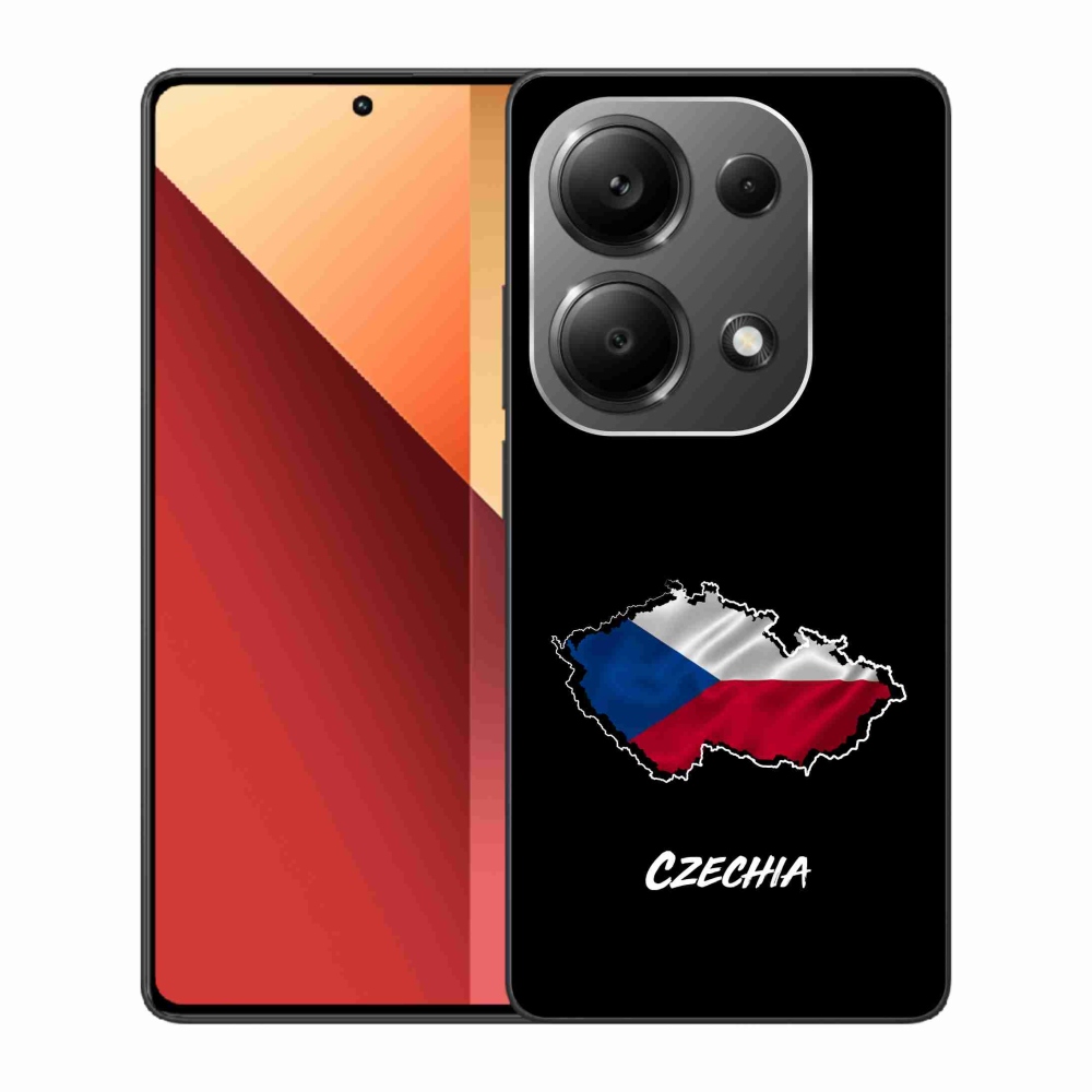 Gelový kryt mmCase na Xiaomi Redmi Note 13 Pro 4G/Poco M6 Pro  - Czechia černé pozadí
