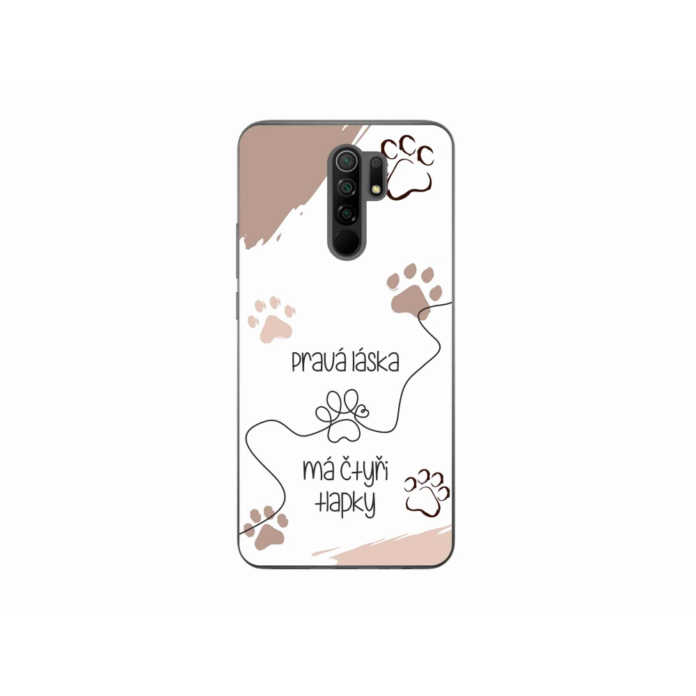 Gelový kryt mmCase na Xiaomi Redmi 9 - psí motiv 1 bílé pozadí