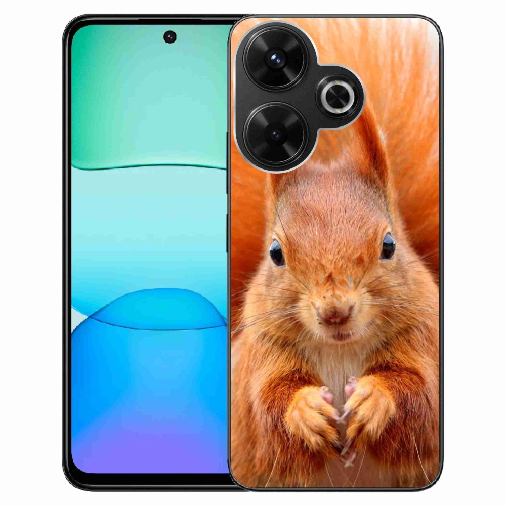 Gelový kryt mmCase na Xiaomi Redmi 13 4G/Poco M6 4G - veverka