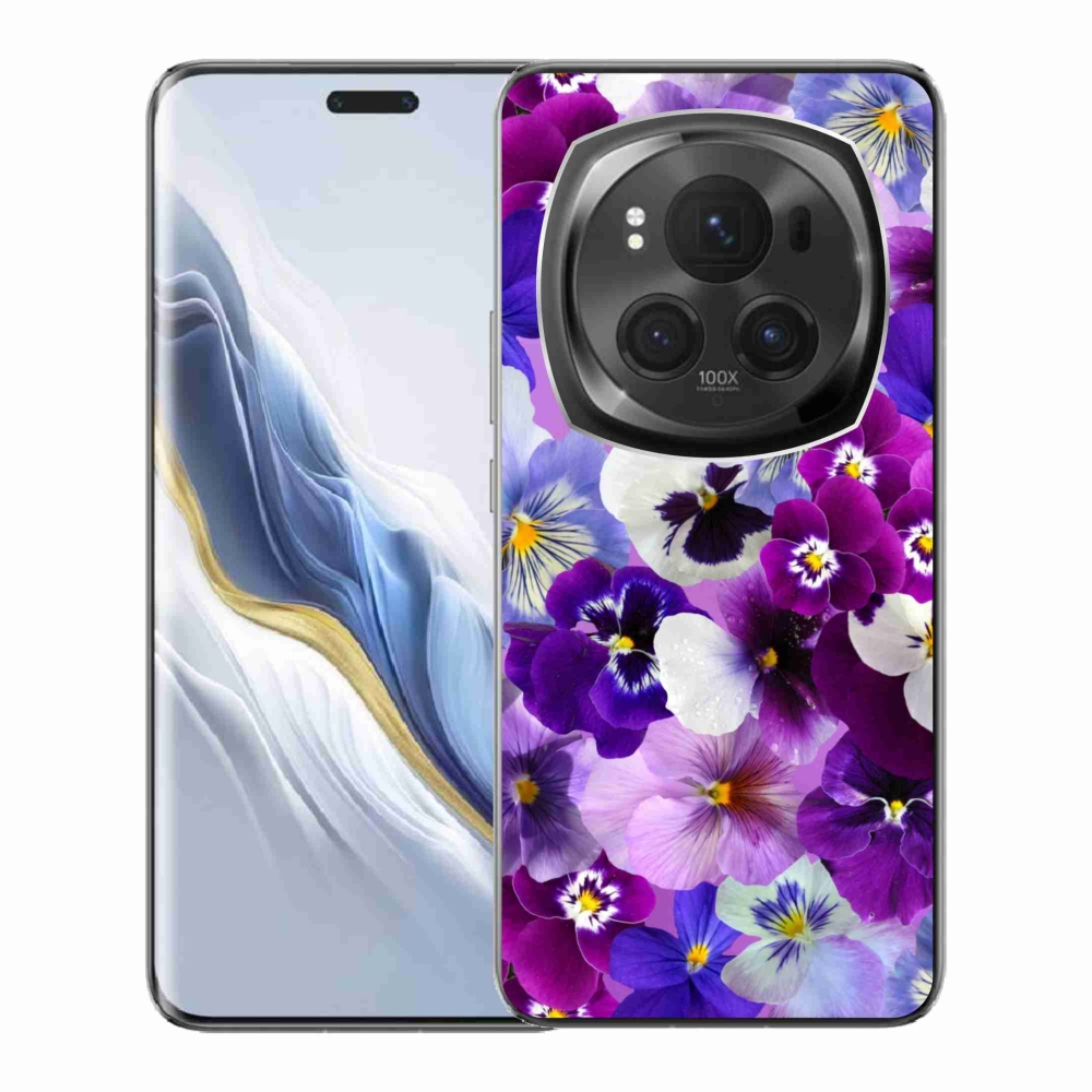 Gelový kryt mmCase na Honor Magic 6 Pro 5G - květiny 9