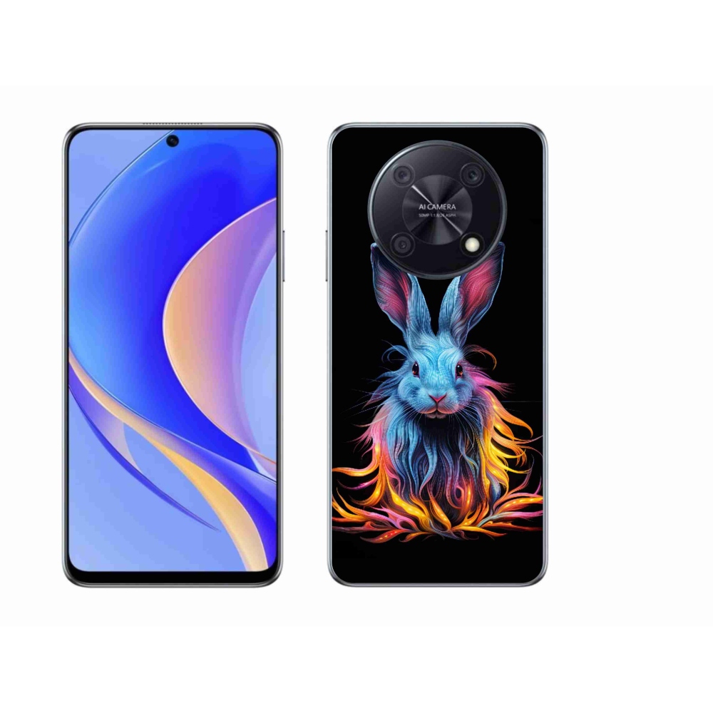 Gelový kryt mmCase na Huawei Nova Y90 - abstraktní zajíc