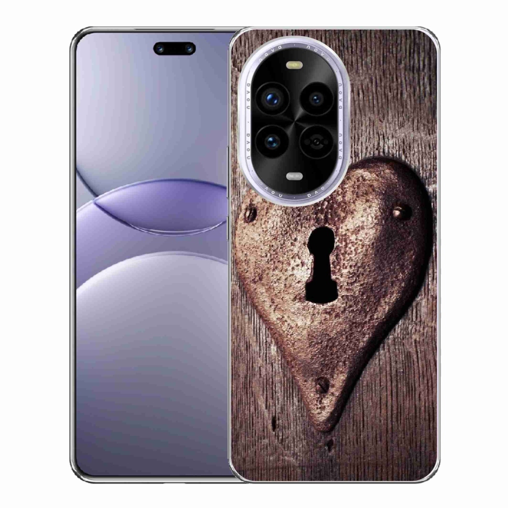 Gelový kryt mmCase na Huawei Nova 13 Pro 5G - zámek ve tvaru srdce