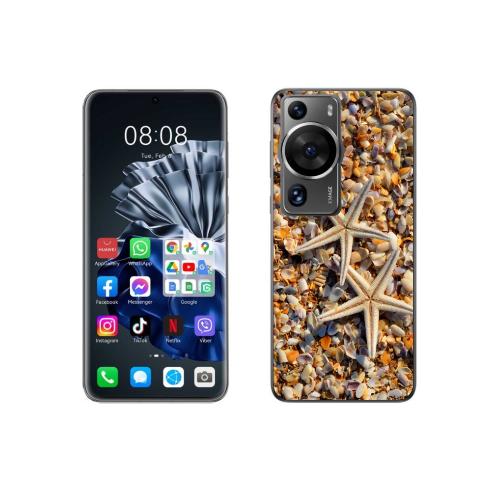 Gelový kryt mmCase na Huawei P60 Pro - mořské hvězdice