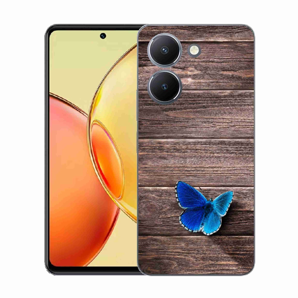 Gelový kryt mmCase na Vivo Y36 - modrý motýl 1