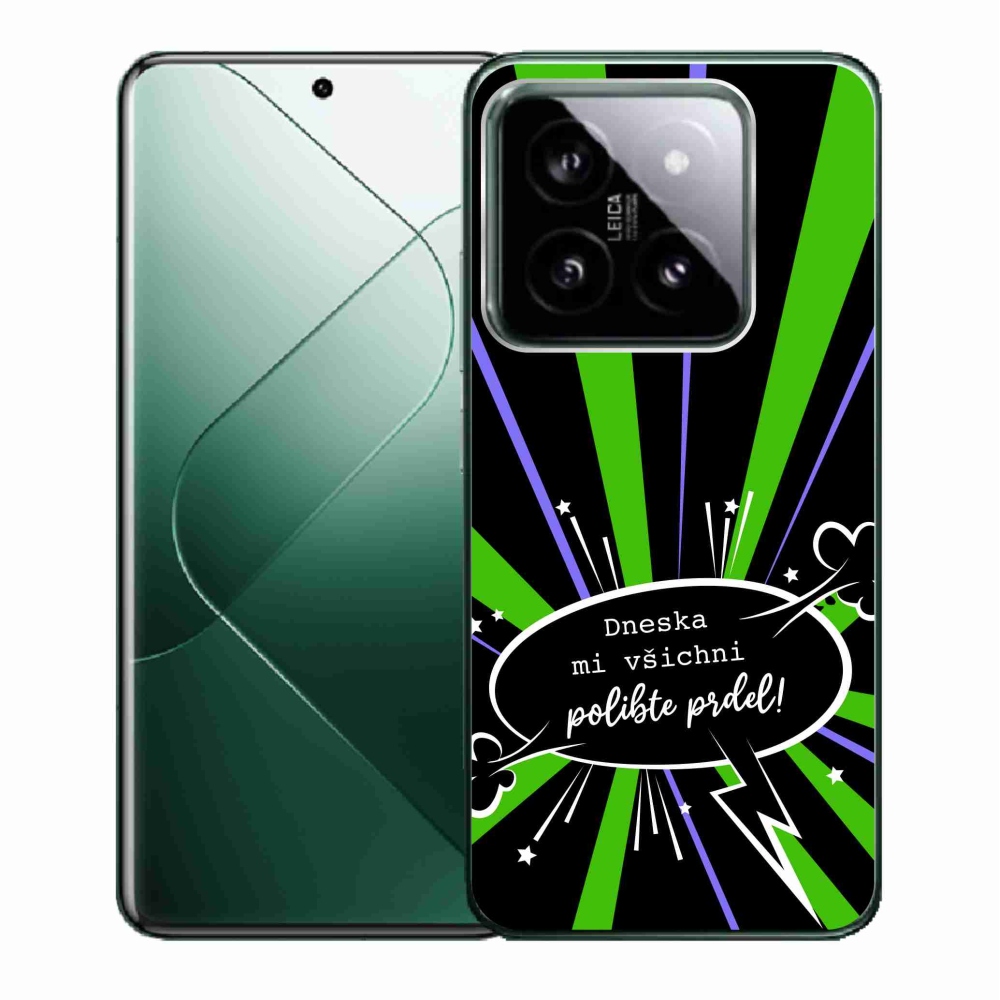 Gelový kryt mmCase na Xiaomi 14 - vtipný text 15 černé pozadí