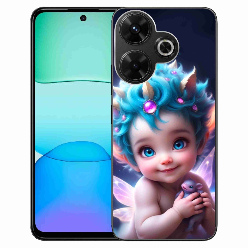 Gelový kryt mmCase na Xiaomi Redmi 13 4G/Poco M6 4G - dítě s motýlími křídly