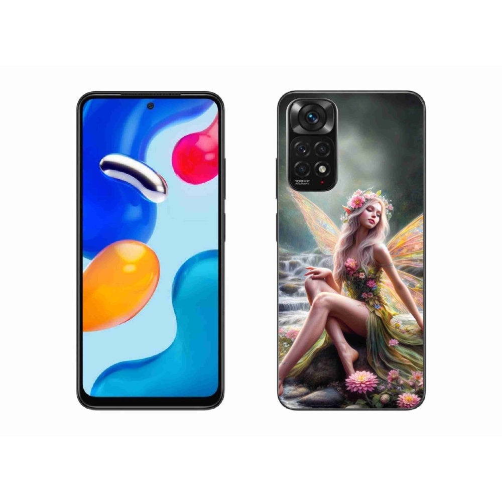 Gelový kryt mmCase na Xiaomi Redmi Note 11S 4G - motýlí žena 1