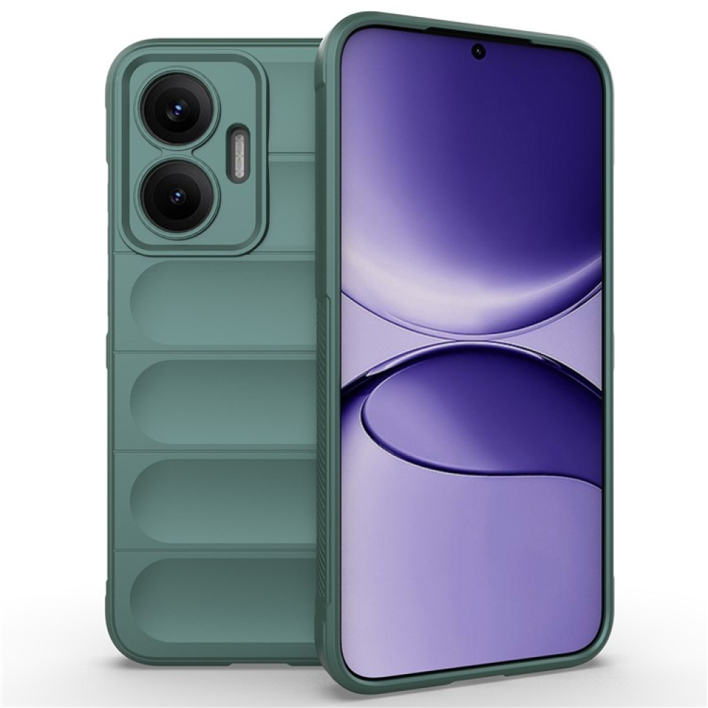 Rugg odolný gelový obal na Xiaomi Poco F7 5G - zelený