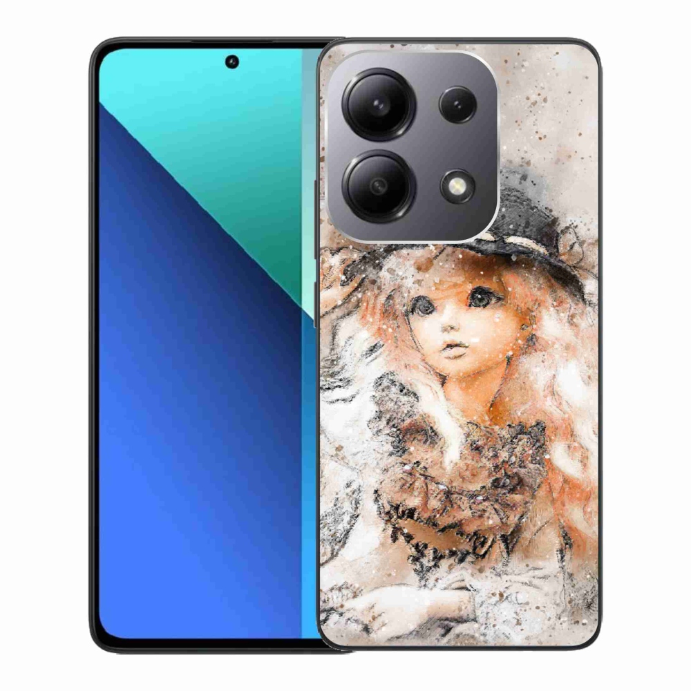 Gelový kryt mmCase na Xiaomi Redmi Note 13 - holčička s kloboukem