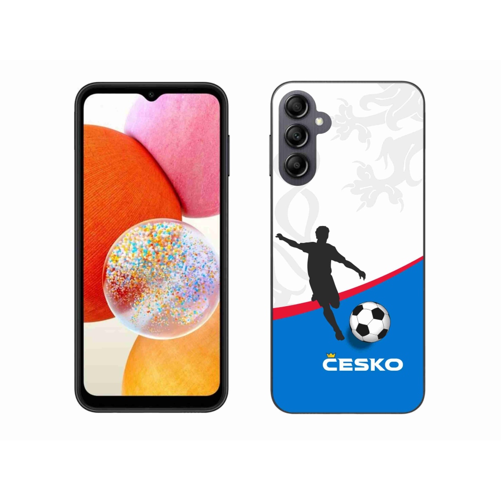 Gelový kryt mmCase na Samsung Galaxy A14 4G/5G - fotbal Česko 1