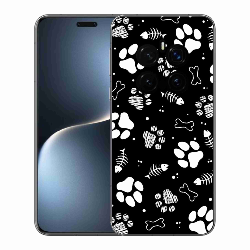 Gelový kryt mmCase na Honor Magic 7 Pro 5G - psí tlapky