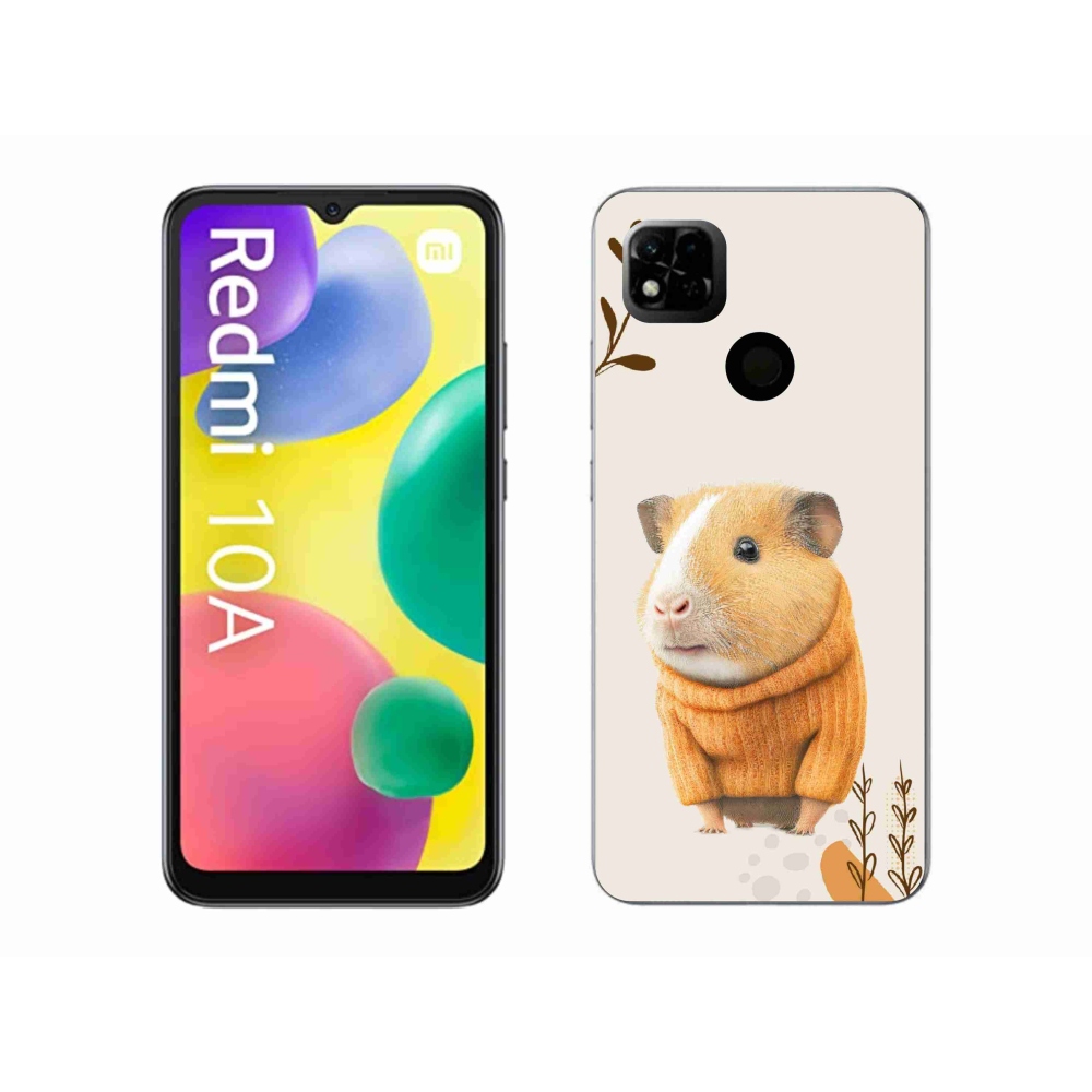Gelový kryt mmCase na Xiaomi Redmi 10A - morče ve svetru