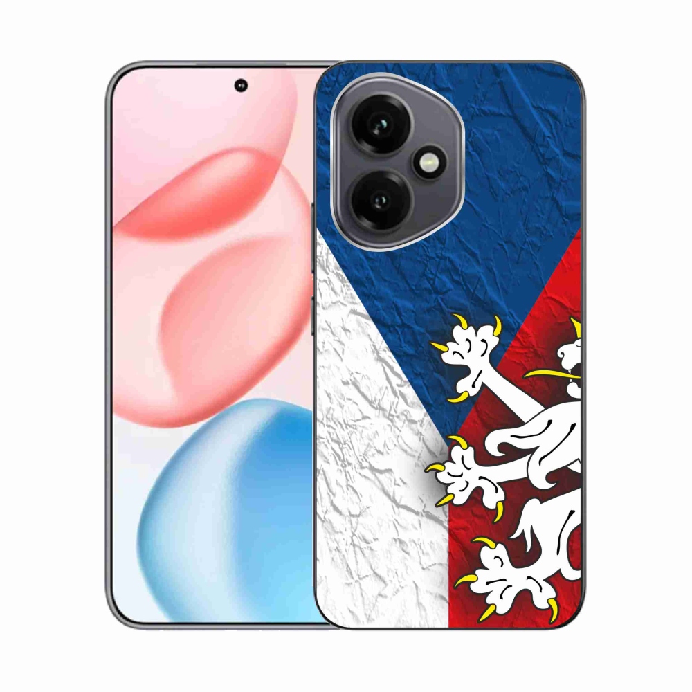 Gelový kryt mmCase na Honor 400 - česká vlajka 1