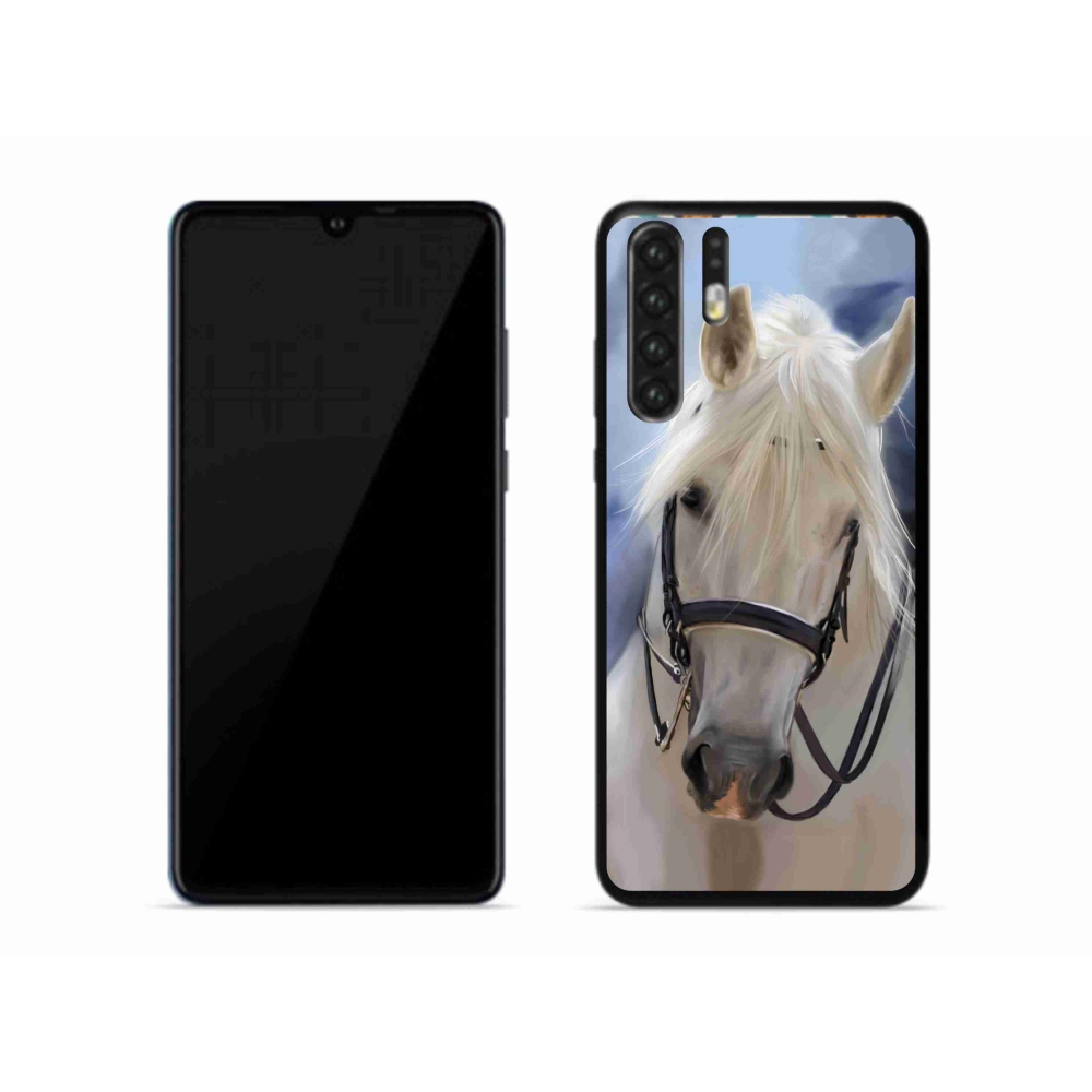 Gelový kryt mmCase na mobil Huawei P30 Pro - bílý kůň