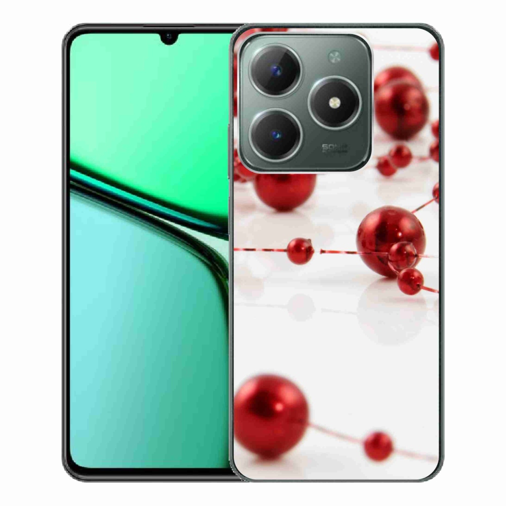 Gelový kryt mmCase na Realme C61 - vánoční řetěz