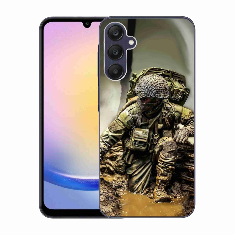 Gelový kryt mmCase na Samsung Galaxy A25 5G - voják