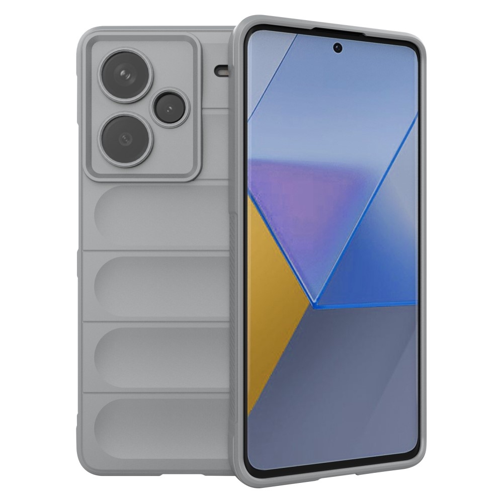 Rugg odolný gelový obal na Xiaomi Redmi Note 13 Pro+ 5G - světlešedý
