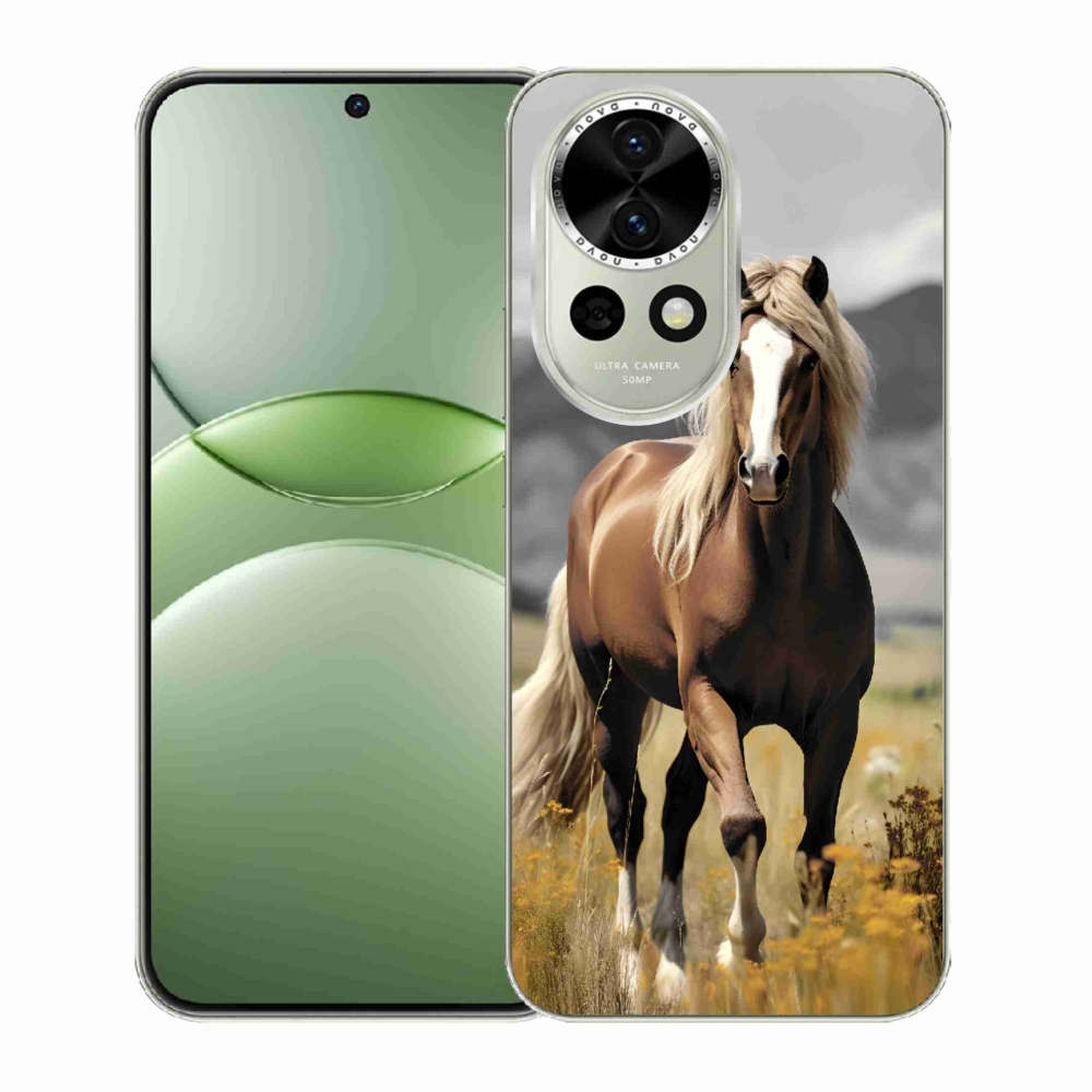 Gelový kryt mmCase na Huawei Nova 13 5G - hnědý kůň 1