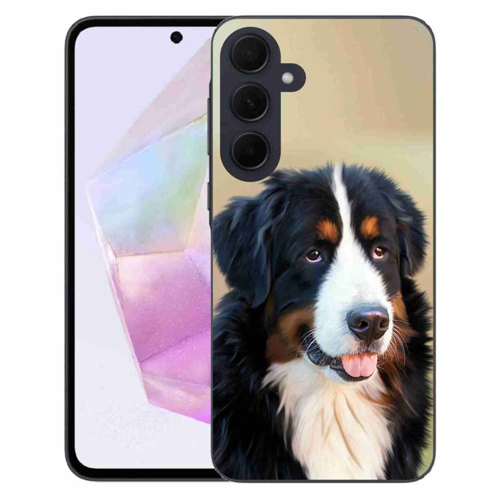 Gelový obal mmCase na Samsung Galaxy A35 5G - bernský salašnický pes