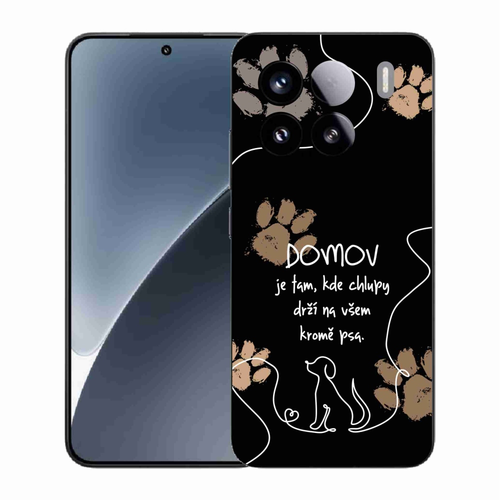 Gelový kryt mmCase na Xiaomi 15 - psí motiv černé pozadí