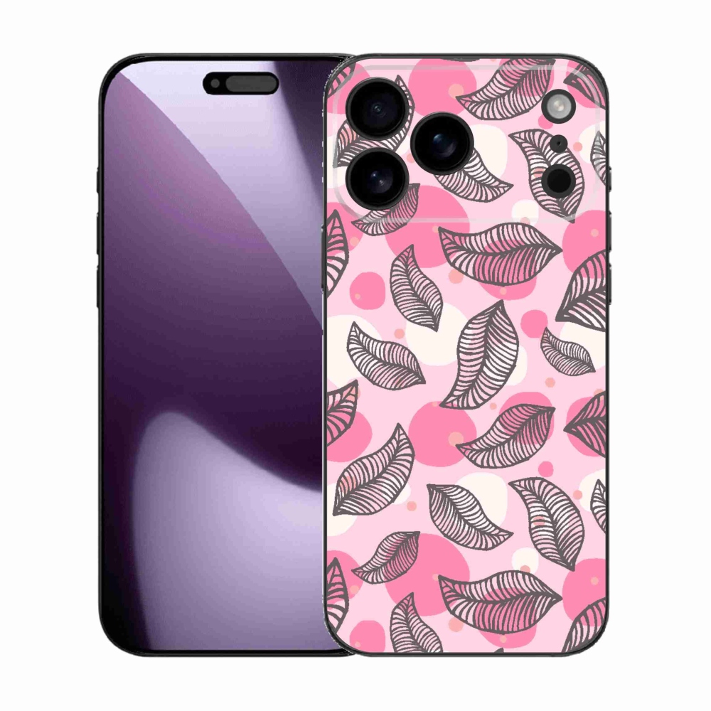 Gelový kryt mmCase na iPhone 17 Pro Max - kreslené padající listy