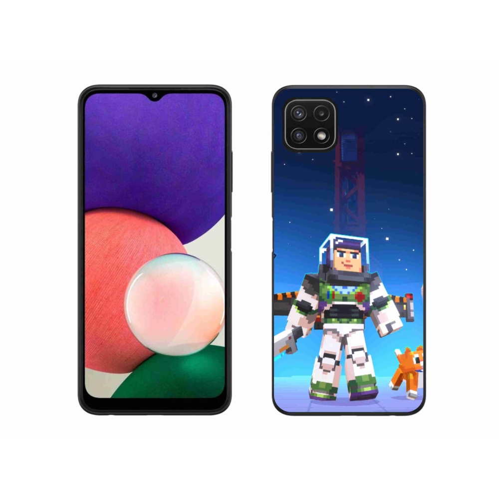 Gelový kryt mmCase na Samsung Galaxy A22 5G - minecraft 2