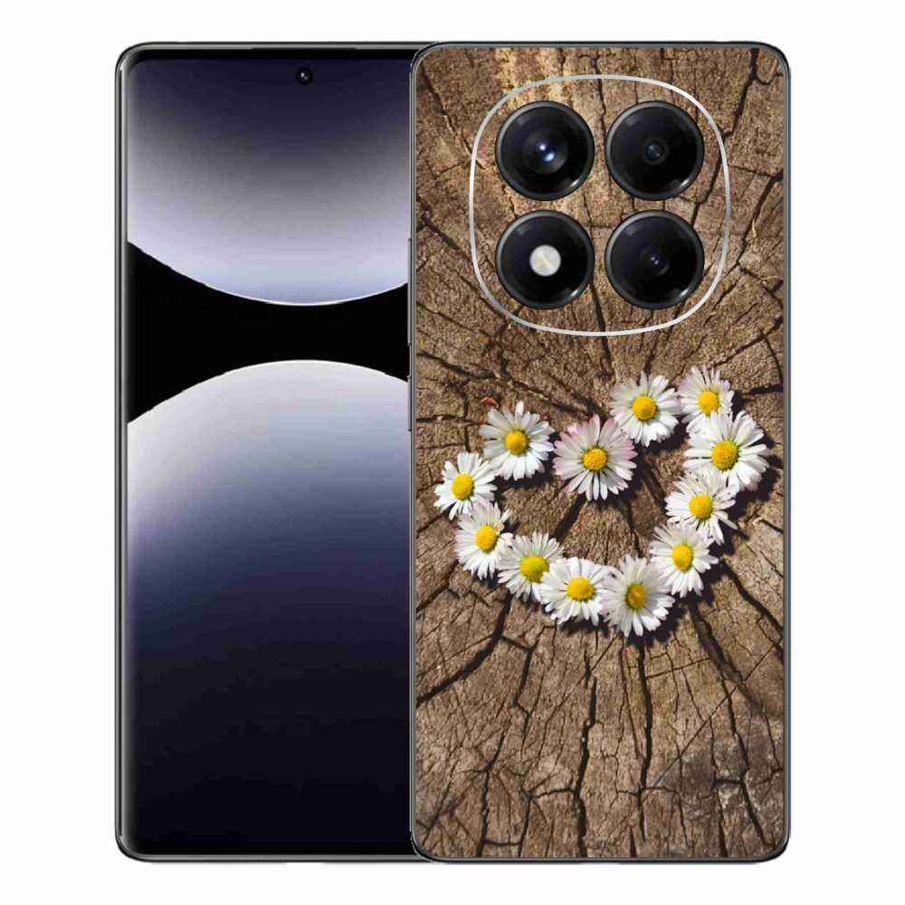 Gelový kryt mmCase na Xiaomi Redmi Note 14 Pro - srdce z kopretin