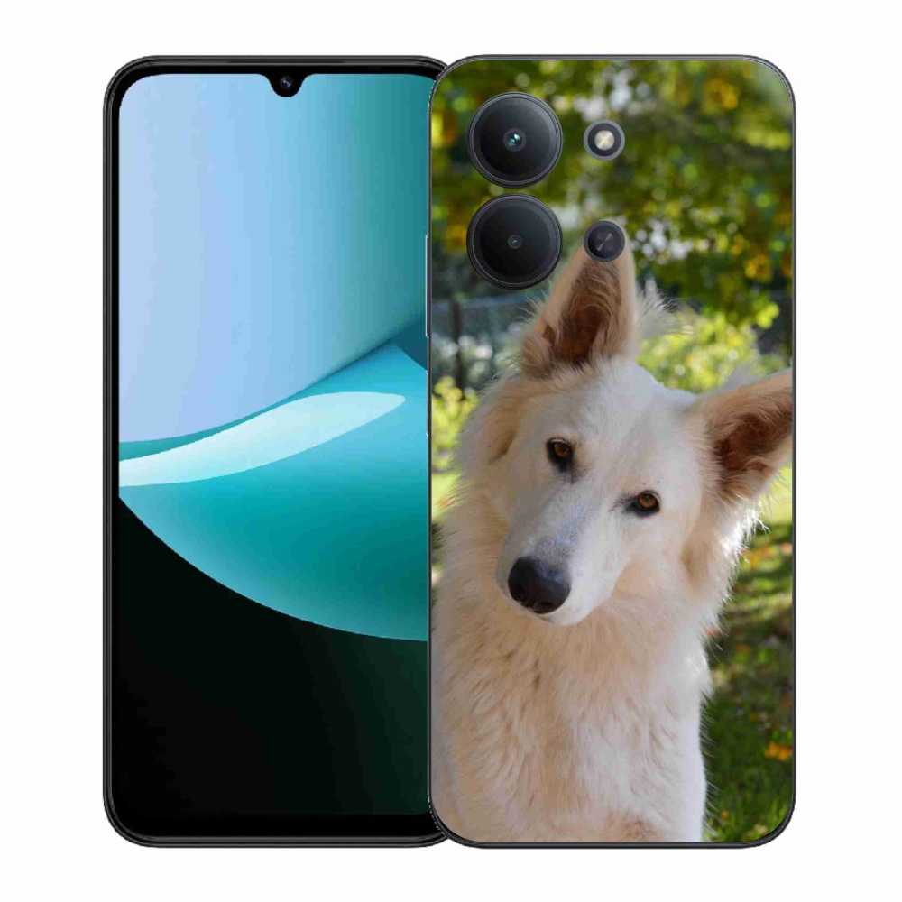 Gelový kryt mmCase na Xiaomi Redmi 15C 4G (171mm)/Poco C85 4G (171mm) - bílý švýcarský ovčák 1