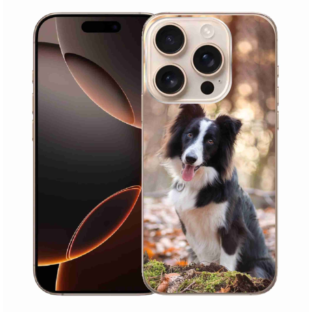 Gelový obal mmCase na iPhone 16 Pro Max - border kolie 1