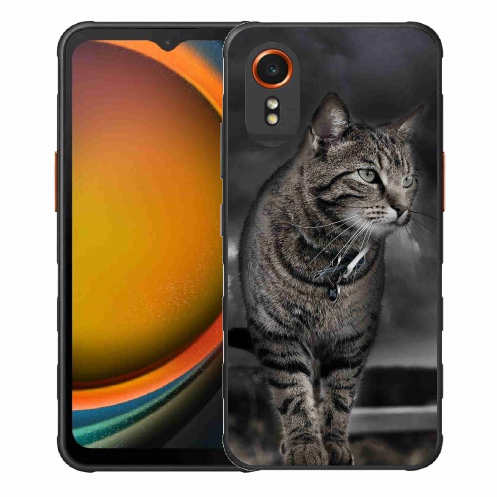 Gelový kryt mmCase na Samsung Galaxy Xcover 7 - kočka