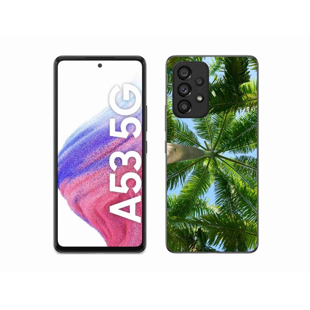 Gelový kryt mmCase na Samsung Galaxy A53 5G - palmy