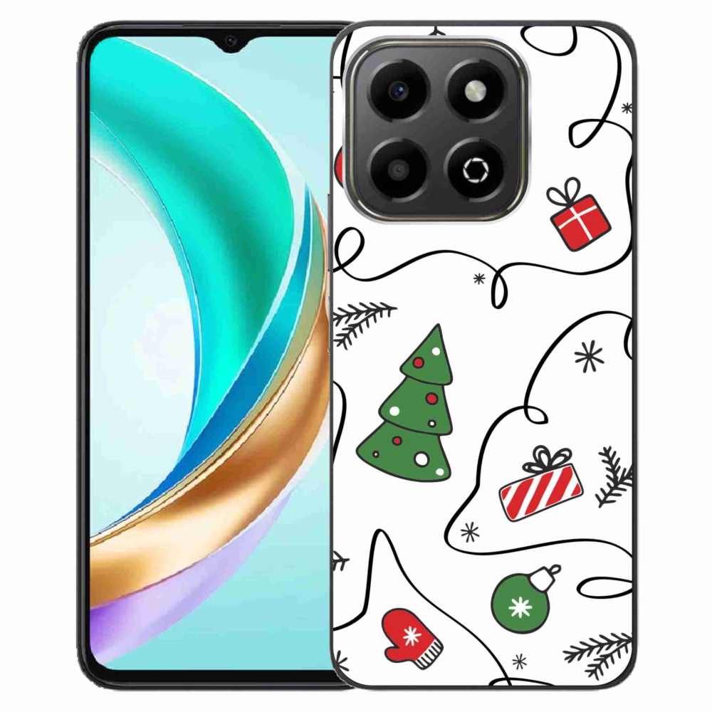 Gelový kryt mmCase na Honor X6b - vánoční motivy