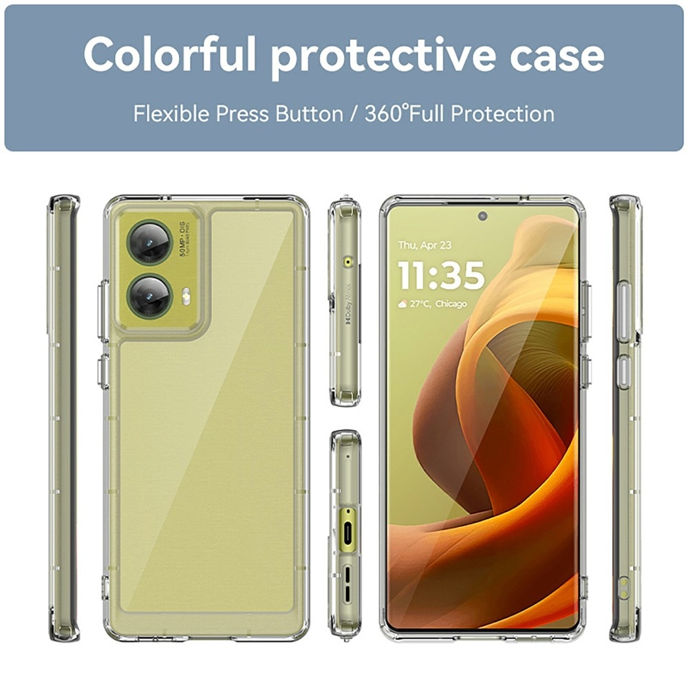 Gelový obal s pevnými zády na Motorola Moto G85 5G - průhledný