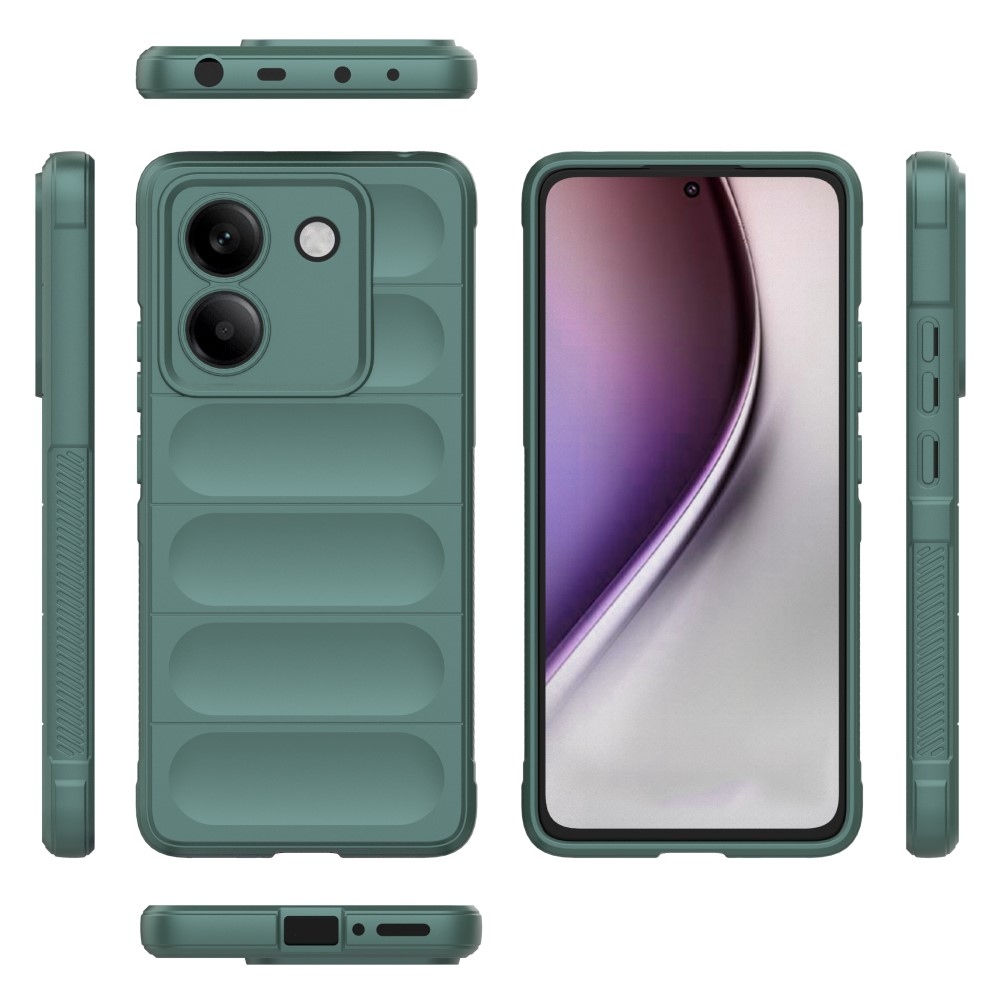 Rugg odolný gelový obal na Xiaomi Poco M7 Pro 5G - zelený