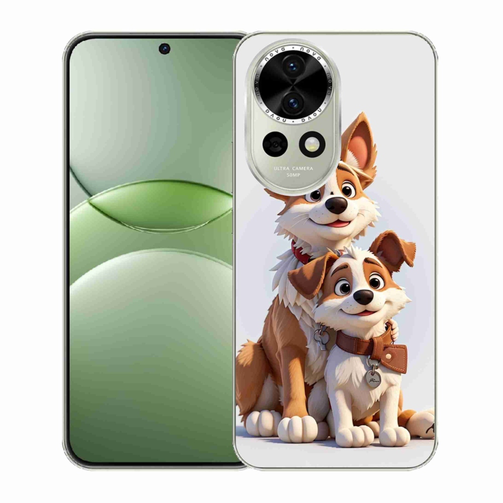 Gelový kryt mmCase na Huawei Nova 13 5G - kreslení psi