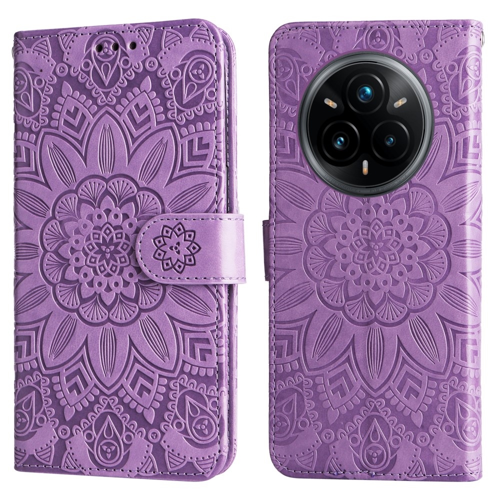 Sunflower knížkové pouzdro na Realme 14 Pro+ 5G - fialové