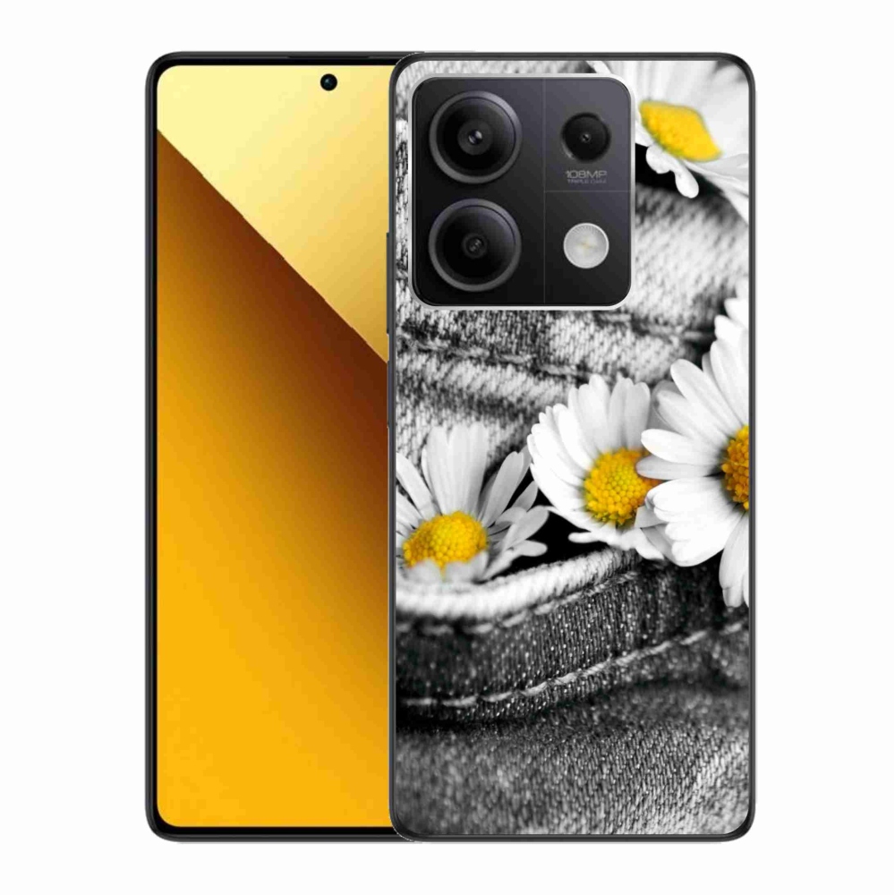 Gelový obal mmCase na Xiaomi Redmi Note 13 5G - kopretiny