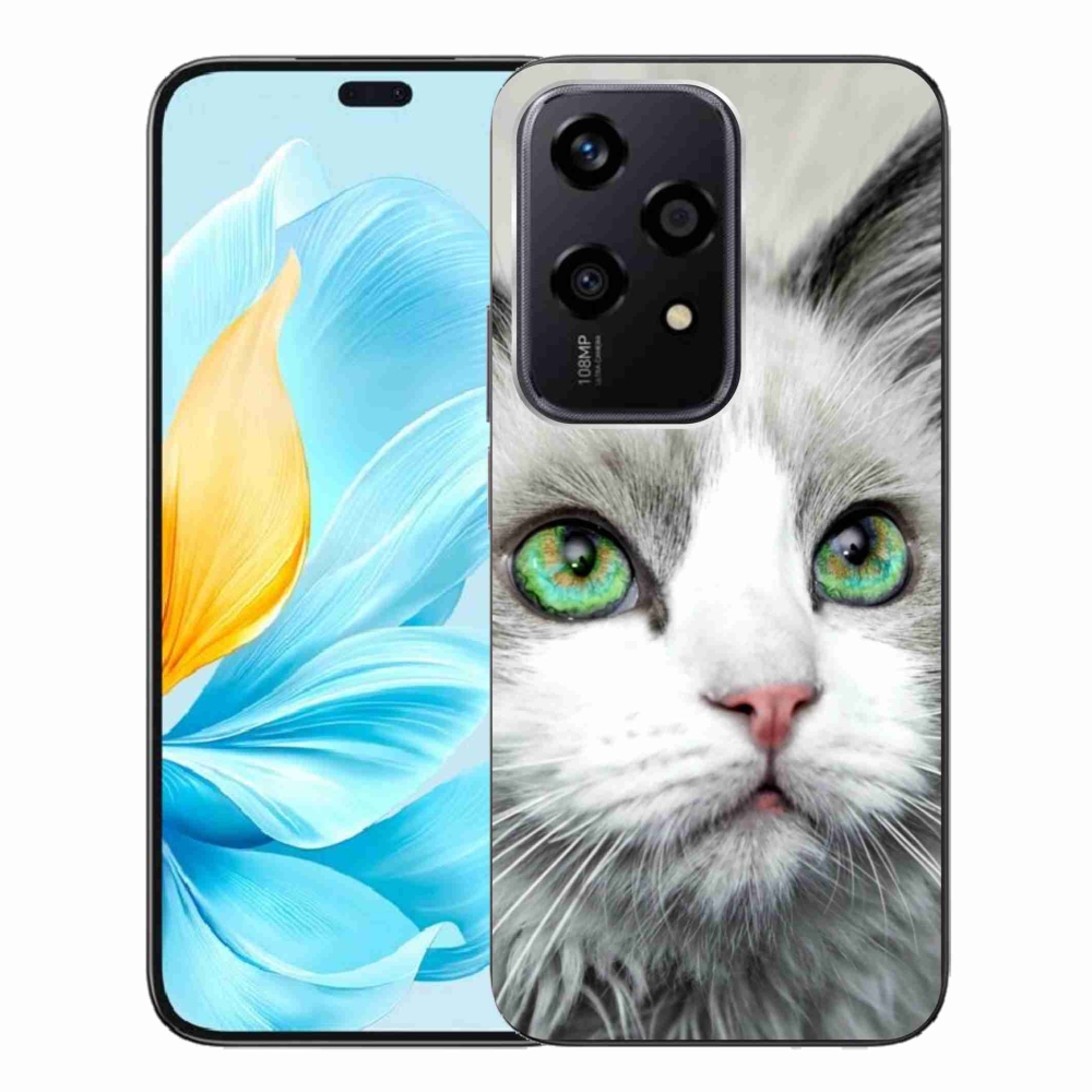 Gelový kryt mmCase na Honor 200 Lite 5G - kočičí pohled
