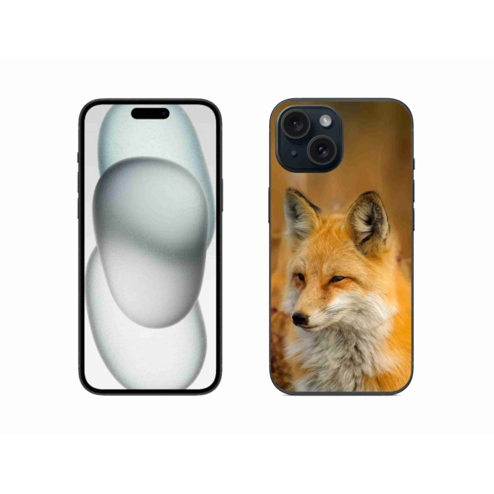 Gelový kryt mmCase na iPhone 15 - liška